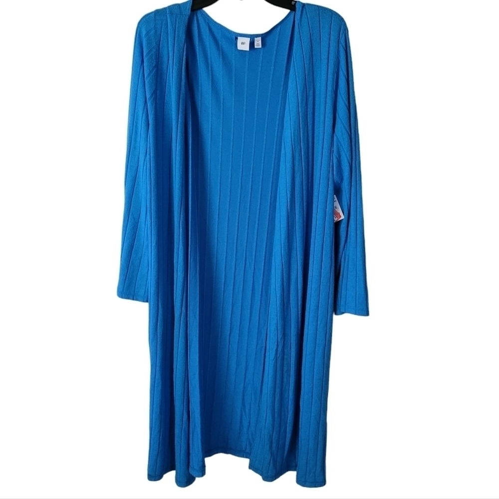 BP Ribbed Bright Blue Robe Size M - Picture 4 of 9